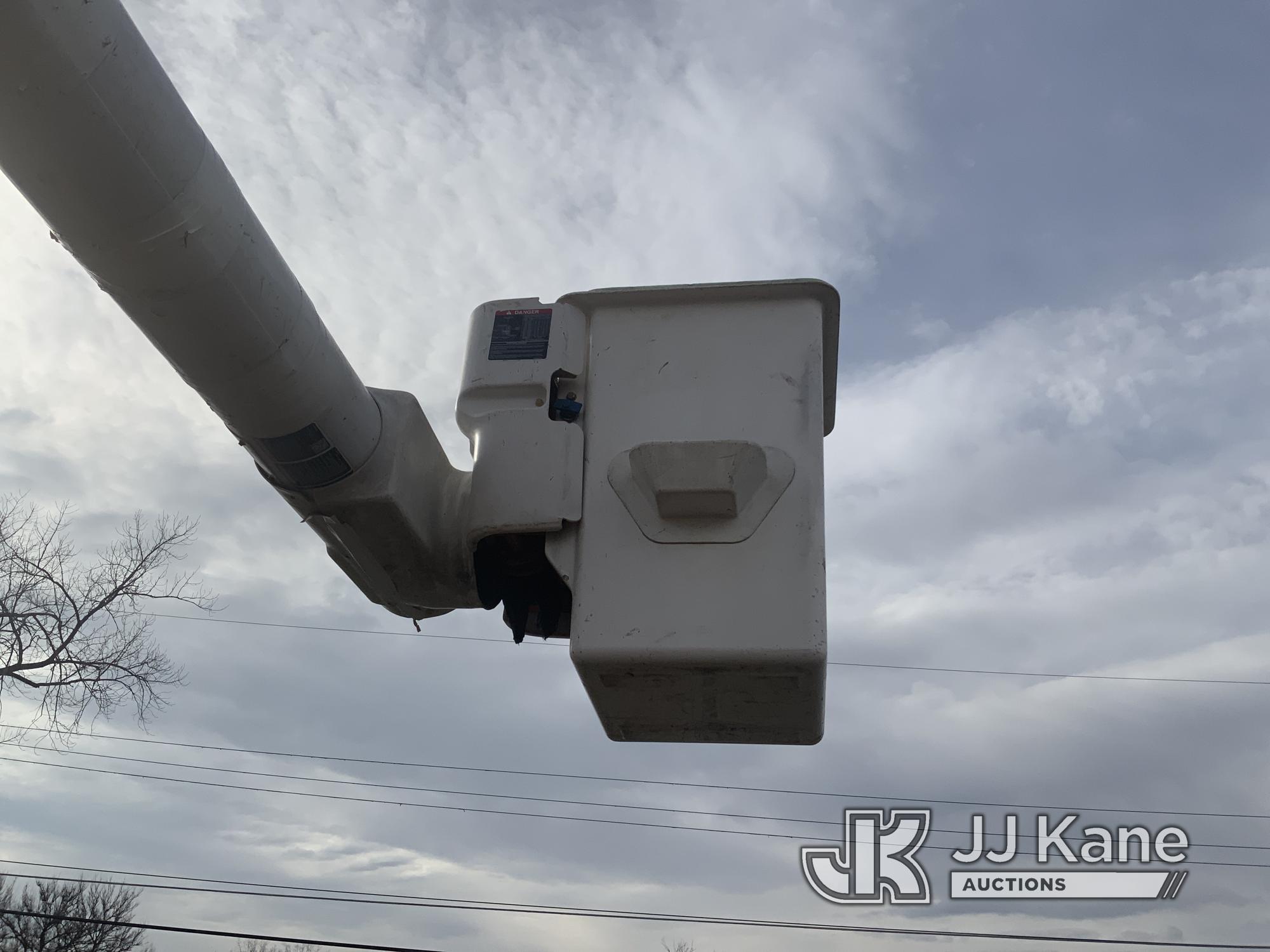 (South Beloit, IL) Altec LR756, Over-Center Bucket Truck mounted behind cab on 2013 Ford F750 Chippe