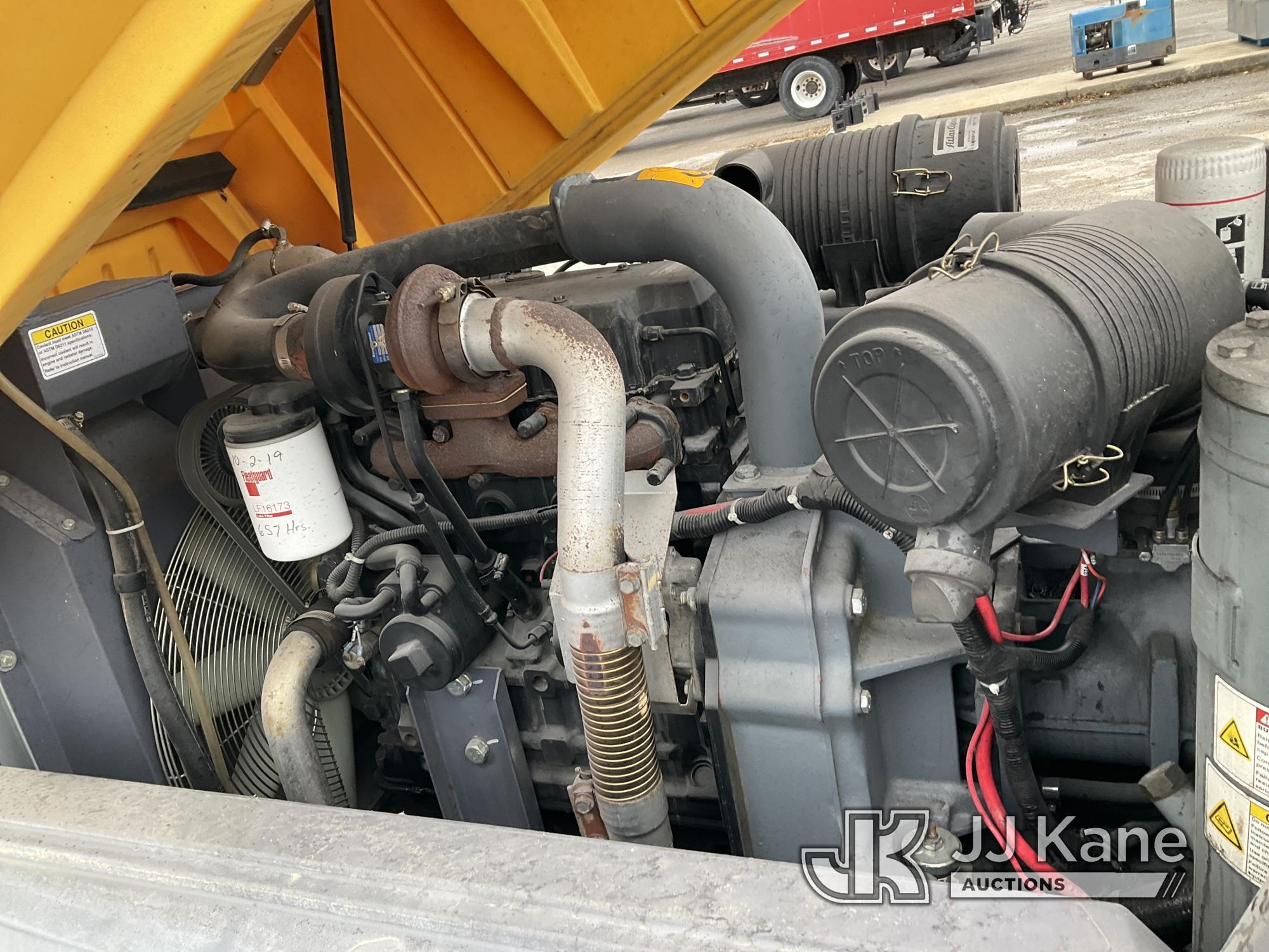 (Kansas City, MO) 2010 Atlas Copco XAS 185 Air Compressor Runs