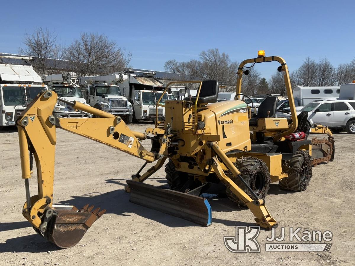 (Des Moines, IA) 2007 Vermeer RT650 Combo Trencher/Vibratory Cable Plow Runs, Moves, Operates) (. Se