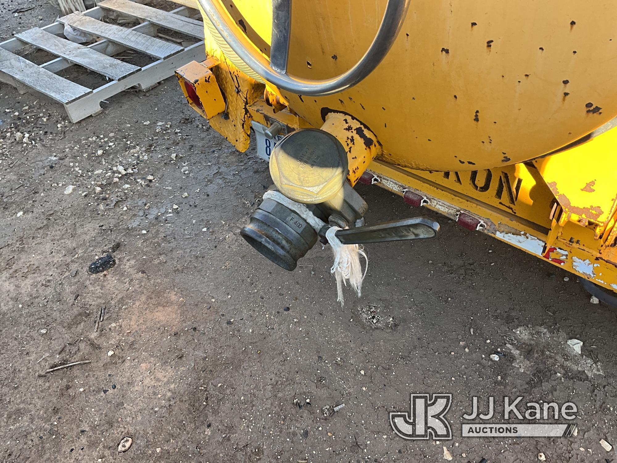 (Wolfforth, TX) 2005 Vactron PMD-00 T/A Vacuum Excavation Trailer Not Running) (Parts Only, Missing