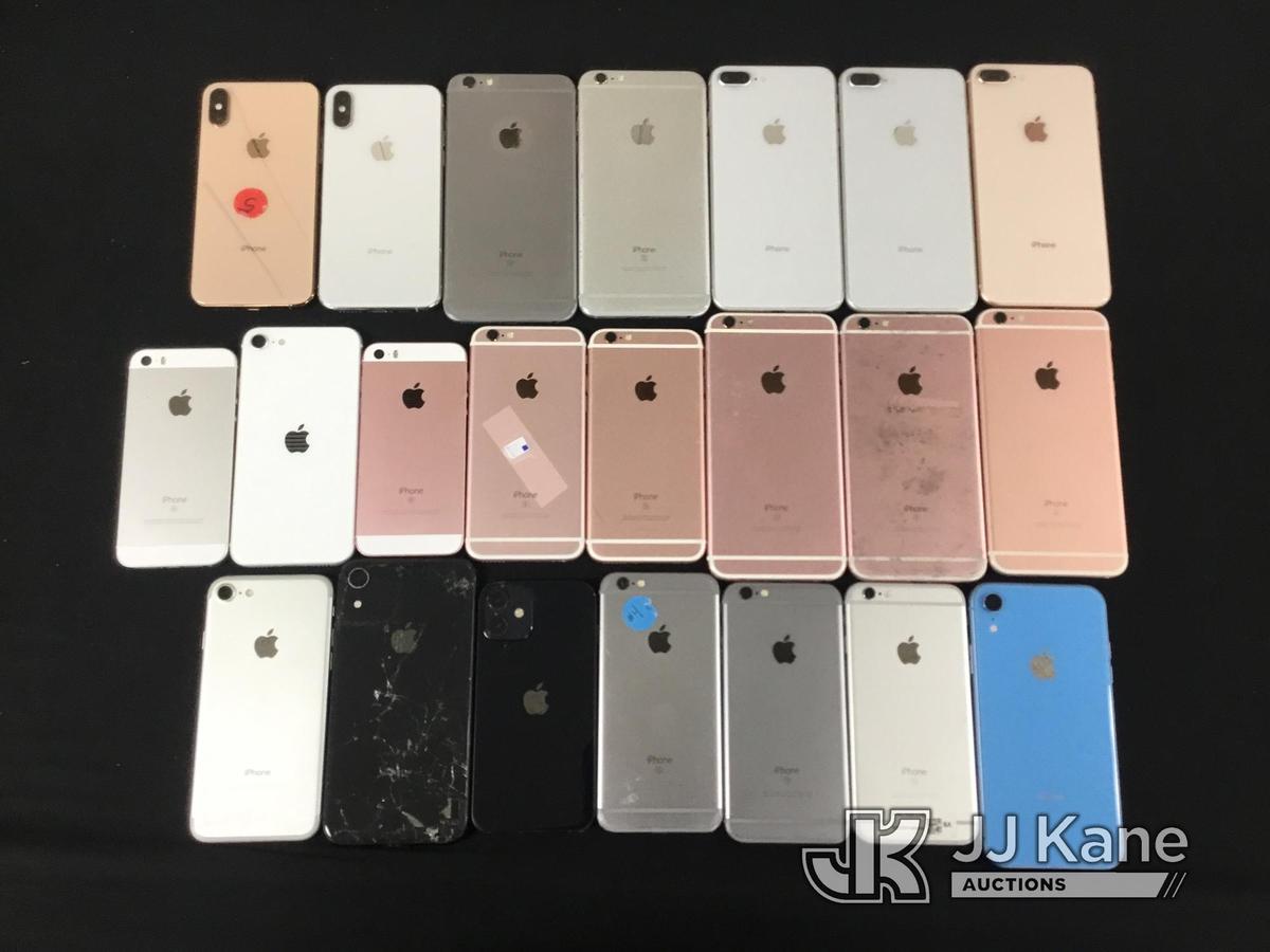 (Jurupa Valley, CA) 22 IPhones | possibly locked | some have damage | activation availability unknow