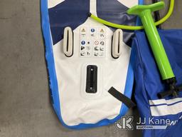 (Jurupa Valley, CA) Inflatable Paddle-board With Accessories (Used) NOTE: This unit is being sold AS