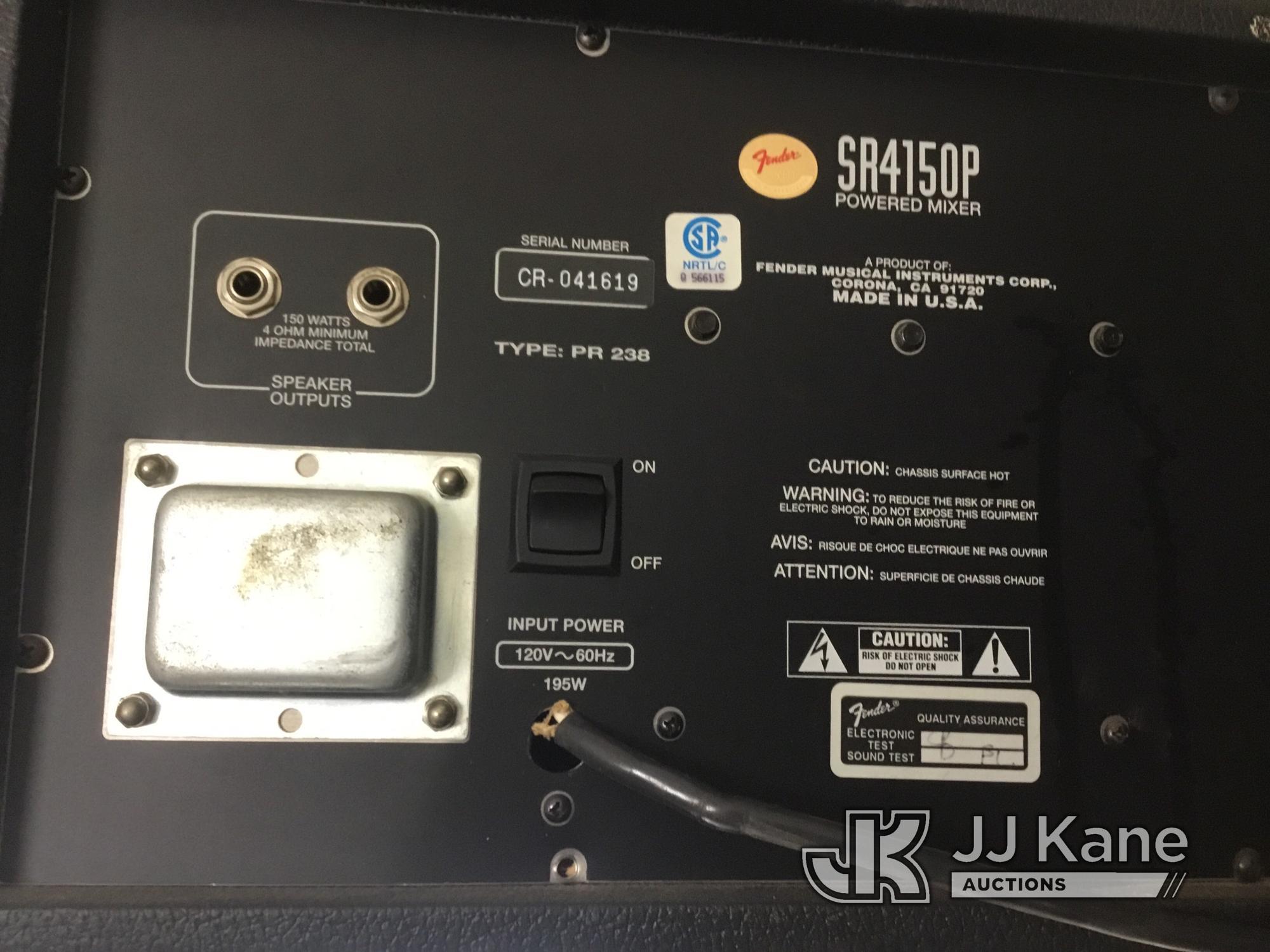 (Jurupa Valley, CA) Fender power mixer No Power Plug| car amps (Used ) NOTE: This unit is being sold