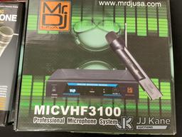 (Jurupa Valley, CA) Karaoke Machine & Microphones (New) NOTE: This unit is being sold AS IS/WHERE IS