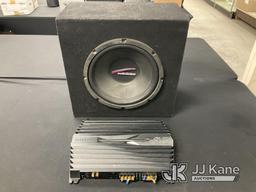 (Jurupa Valley, CA) Subwoofer & Amp (Used) NOTE: This unit is being sold AS IS/WHERE IS via Timed Au