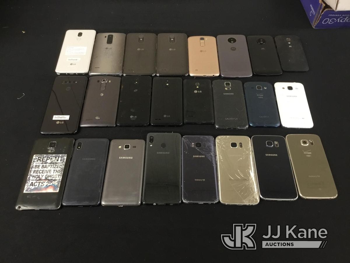 (Jurupa Valley, CA) 24 android Cell Phones Used