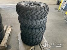 (Jurupa Valley, CA) Set Of Side By Side Tires & Rims (New) NOTE: This unit is being sold AS IS/WHERE