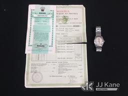 (Jurupa Valley, CA) Rolex watch (Used) NOTE: This unit is being sold AS IS/WHERE IS via Timed Auctio