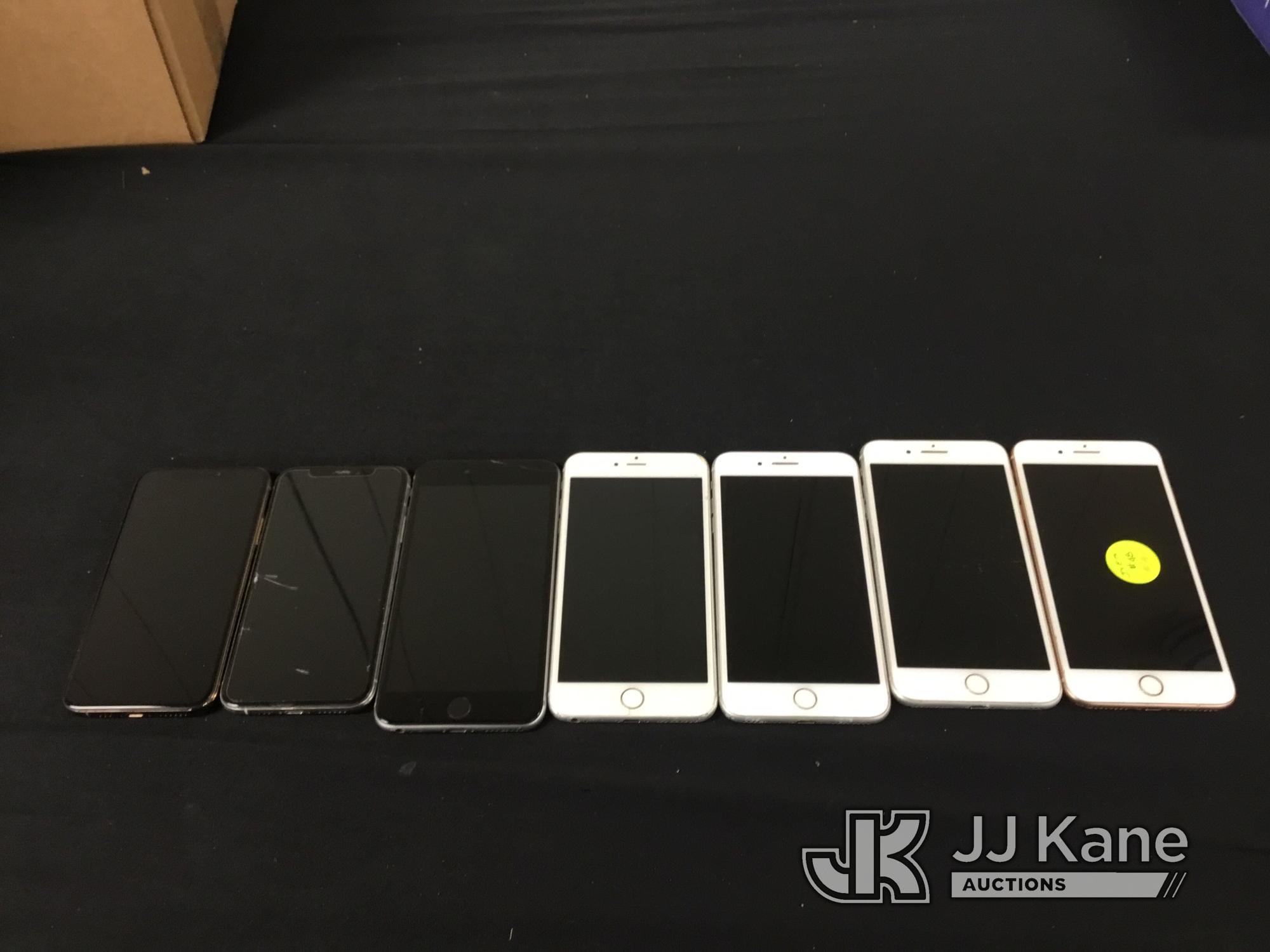 (Jurupa Valley, CA) 22 IPhones | possibly locked | some have damage | activation availability unknow