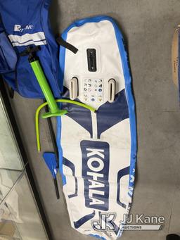 (Jurupa Valley, CA) Inflatable Paddle-board With Accessories (Used) NOTE: This unit is being sold AS