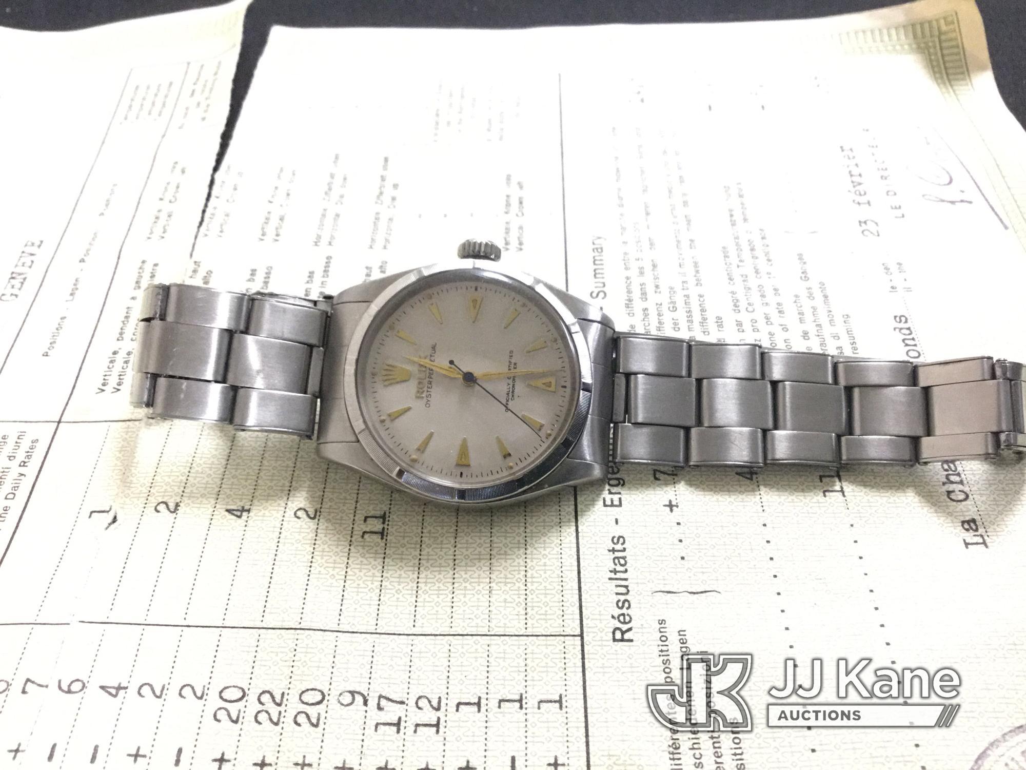 (Jurupa Valley, CA) Rolex watch (Used) NOTE: This unit is being sold AS IS/WHERE IS via Timed Auctio
