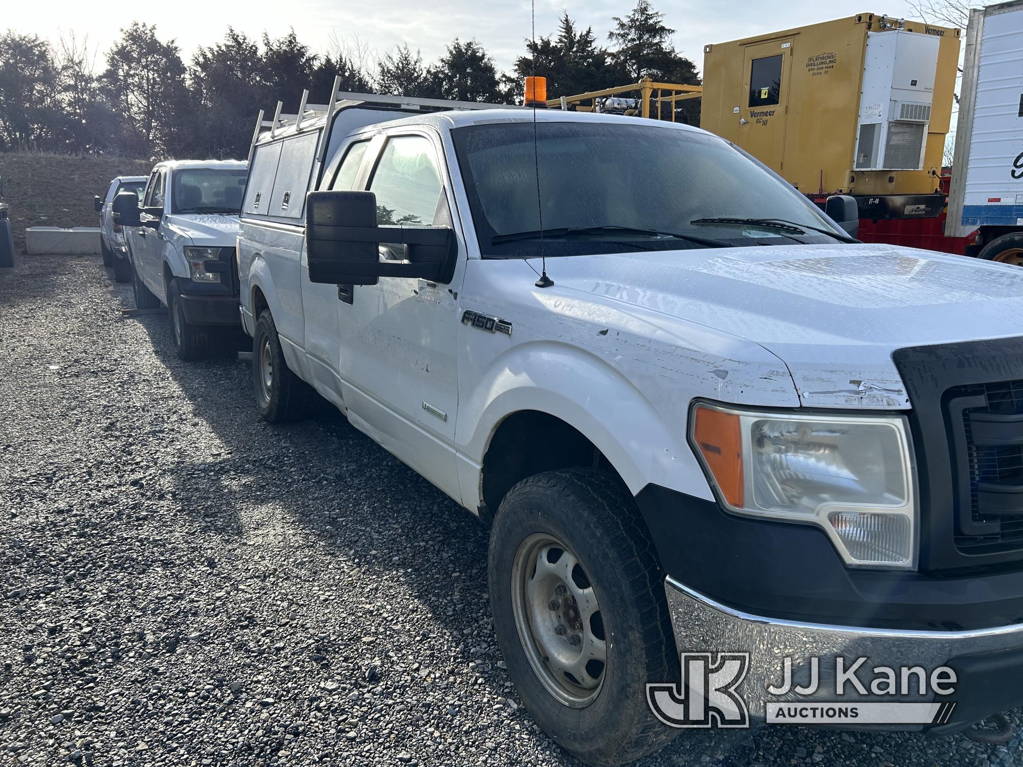 (Hagerstown, MD) 2014 Ford F150 4x4 Extended-Cab Pickup Truck Not Running, Missing Battery, Conditio