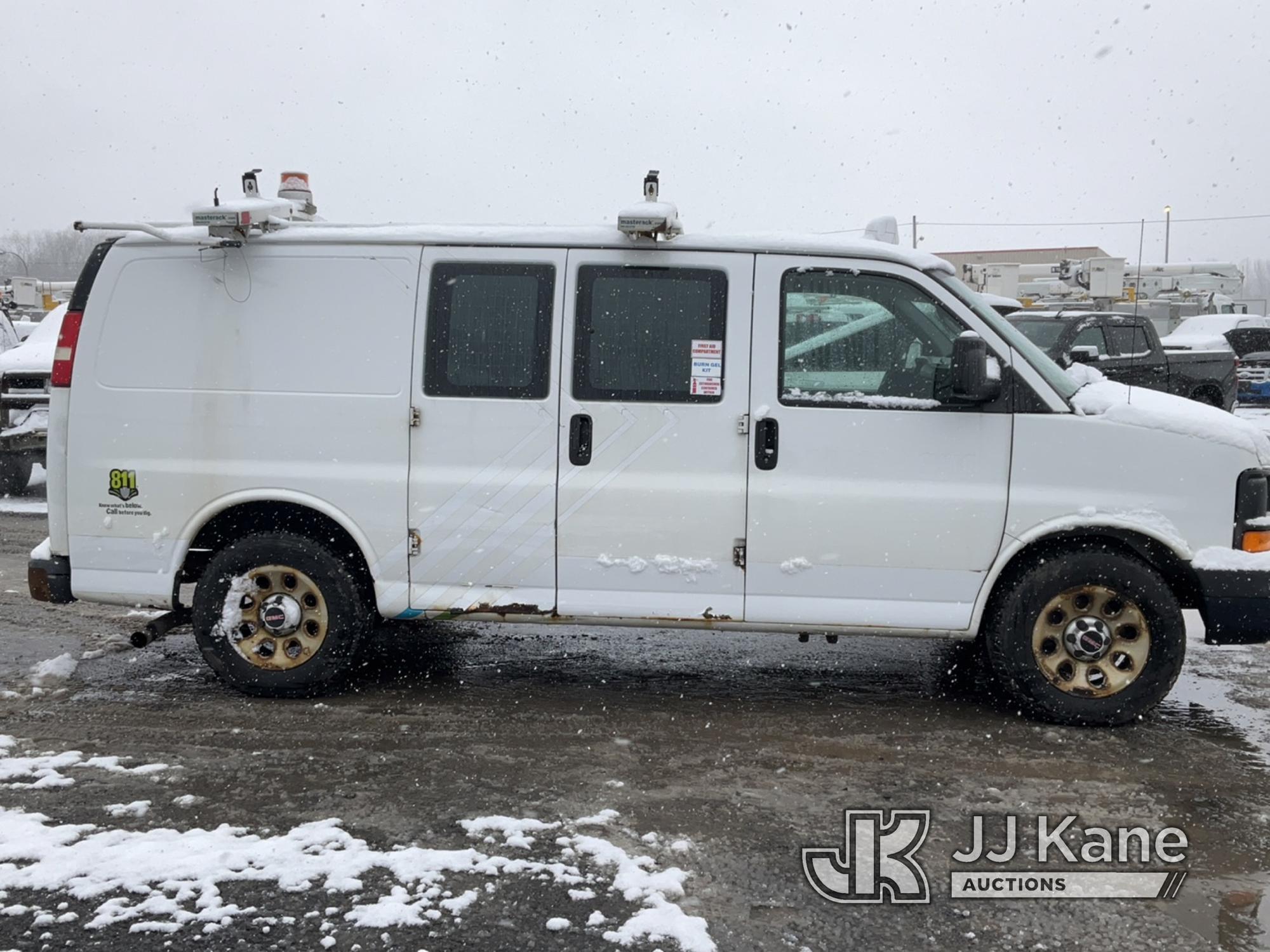 (Rome, NY) 2013 GMC Savana G1500 AWD Cargo Van Runs & Moves, Body & Rust Damage, Check Engine Light