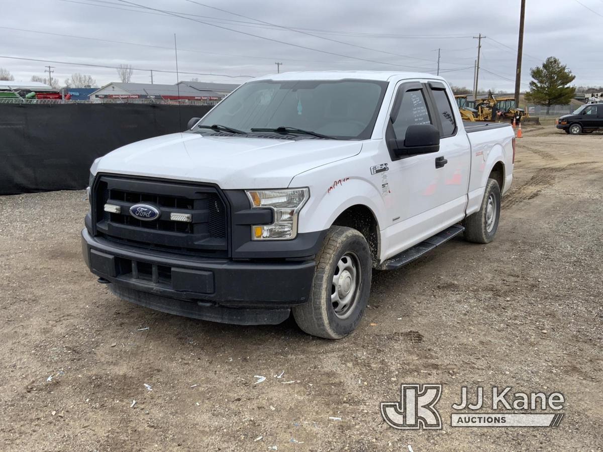 (Charlotte, MI) 2016 Ford F150 4x4 Extended-Cab Pickup Truck Runs, Moves, Jump To Start, Engine Ligh