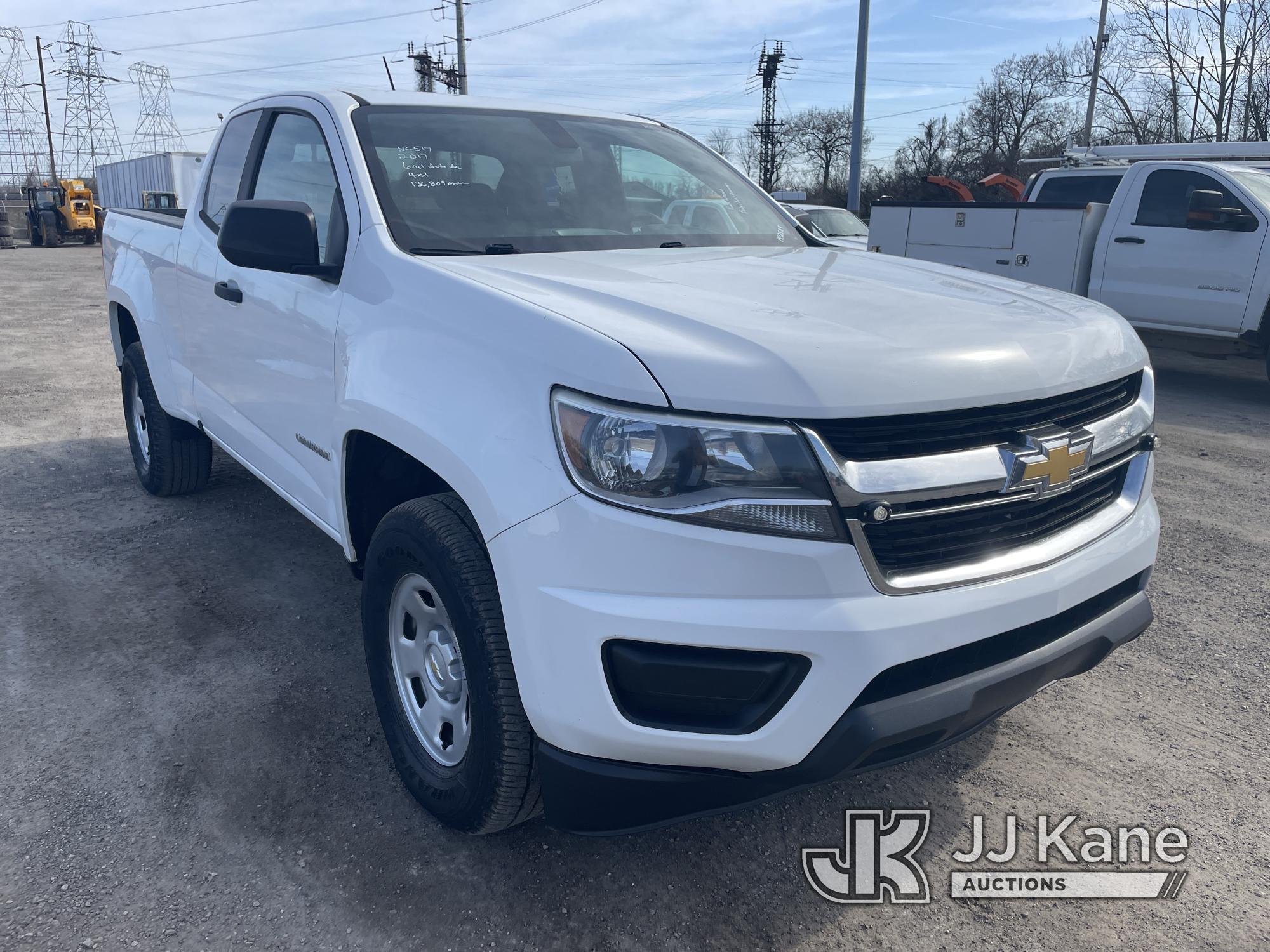 (Plymouth Meeting, PA) 2017 Chevrolet Colorado 4x4 Extended-Cab Pickup Truck Runs & Moves, Body & Ru