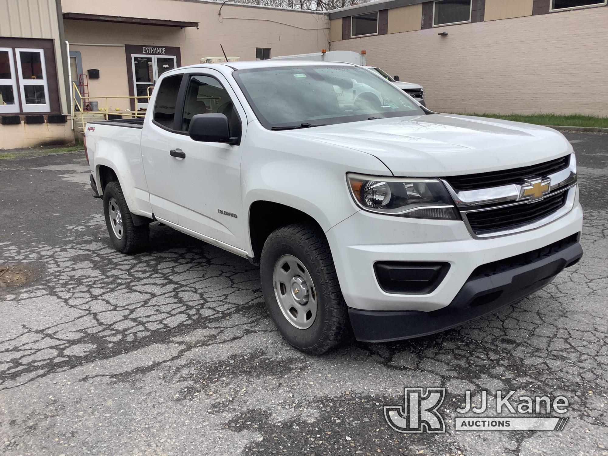 (Cumberland, MD) 2016 Chevrolet Colorado 4x4 Extended-Cab Pickup Truck Runs & Moves, Rust & Body Dam