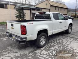 (Cumberland, MD) 2016 Chevrolet Colorado 4x4 Extended-Cab Pickup Truck Runs & Moves, Rust & Body Dam