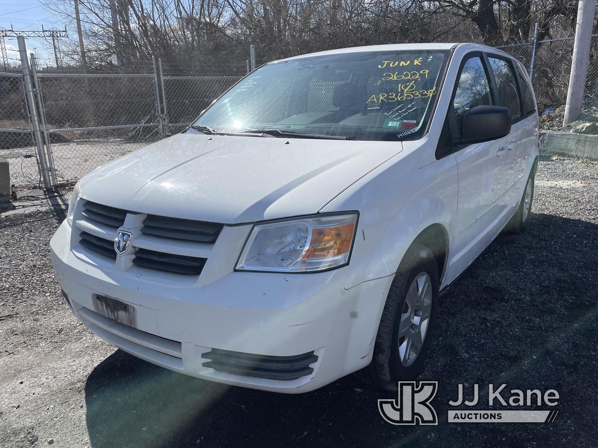 (Plymouth Meeting, PA) 2010 Dodge Grand Caravan Mini Passenger Van Runs & Moves, Engine Light On, Bo