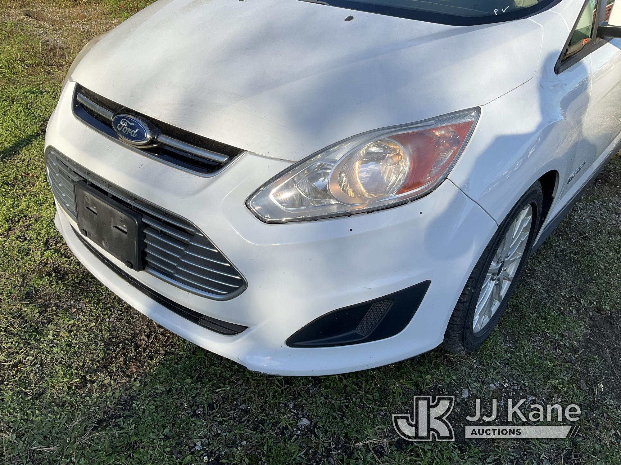 (Bellport, NY) 2016 Ford C-Max Hybrid 4-Door Hatch Back Runs & Moves, Stop Safely Warning On, Bad Ba