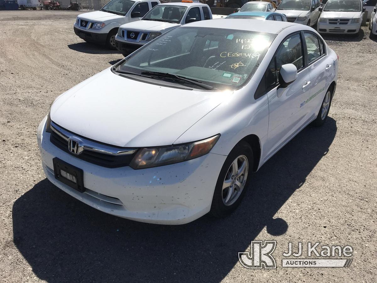 (Plymouth Meeting, PA) 2012 Honda Civic 4-Door Sedan CNG Only) (Runs & Moves, Body & Rust Damage