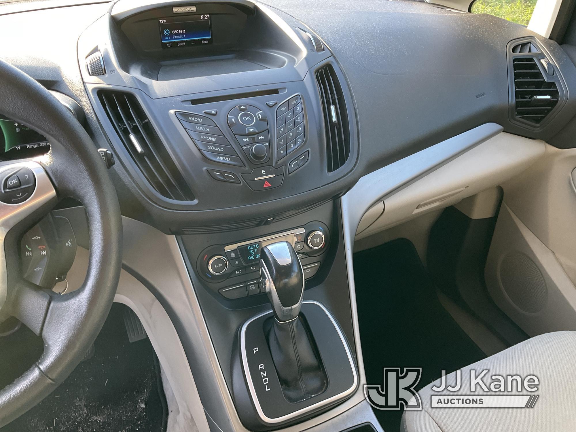 (Bellport, NY) 2016 Ford C-Max Hybrid 4-Door Hatch Back Runs & Moves, Stop Safely Warning On, Bad Ba