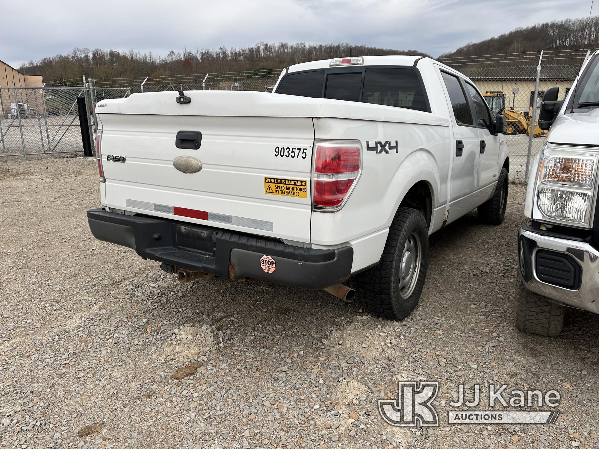 (Smock, PA) 2012 Ford F150 4x4 Crew-Cab Pickup Truck Not Running, Condition Unknown, Rust, Paint & B