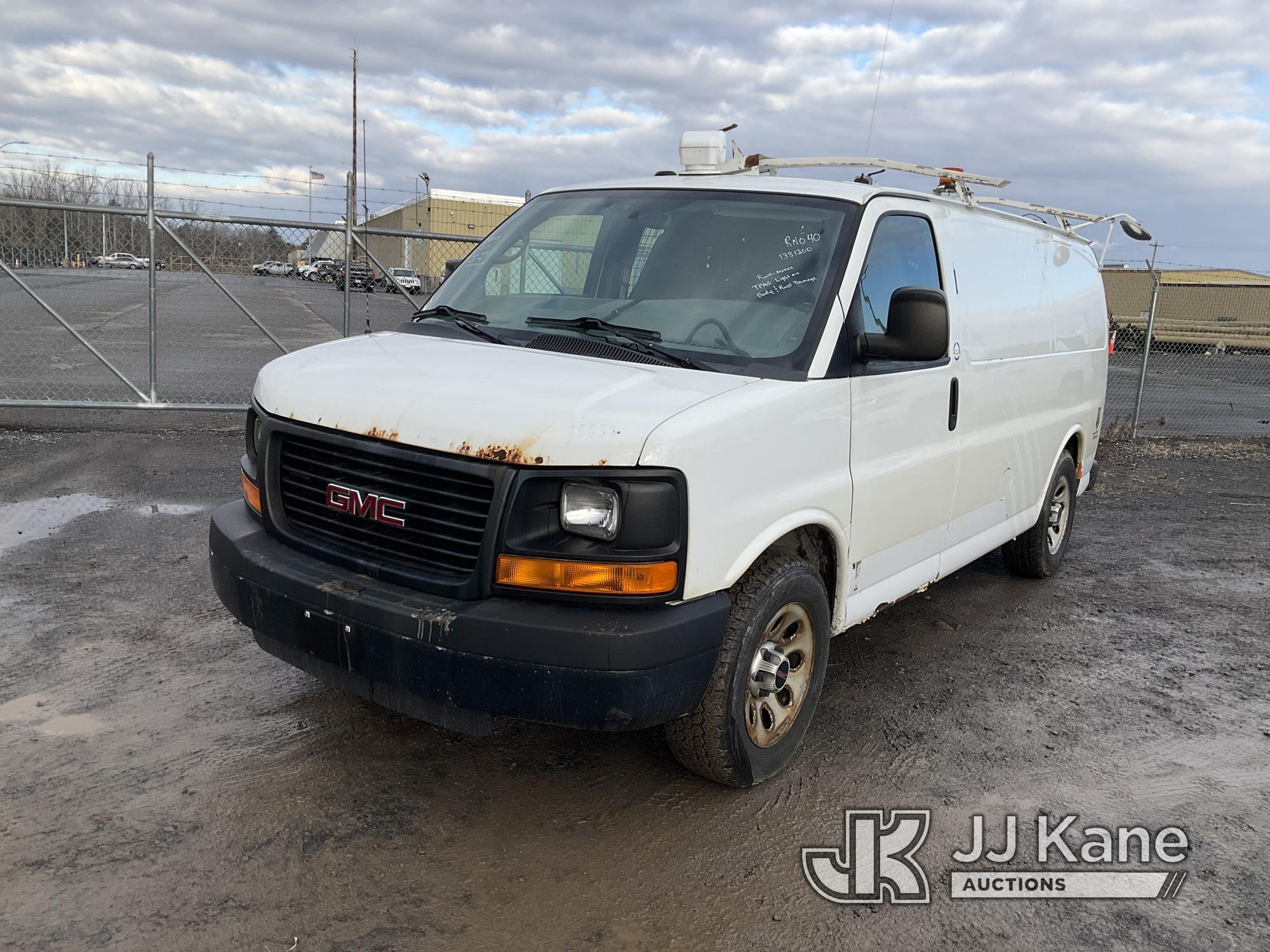 (Rome, NY) 2013 GMC Savana G1500 AWD Cargo Van Runs & Moves, TPMS Light On, Body & Rust Damage