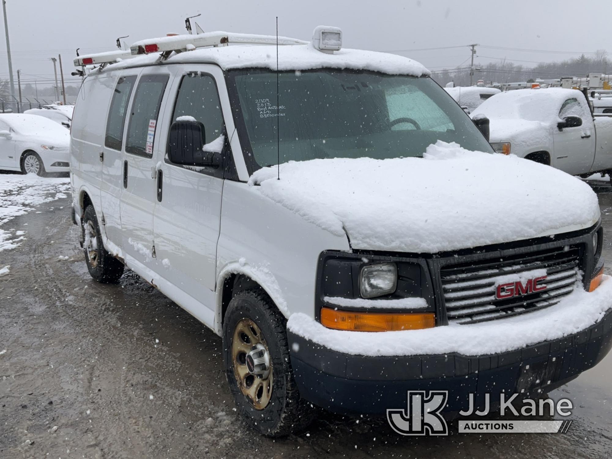 (Rome, NY) 2013 GMC Savana G1500 AWD Cargo Van Runs & Moves, Body & Rust Damage, Check Engine Light