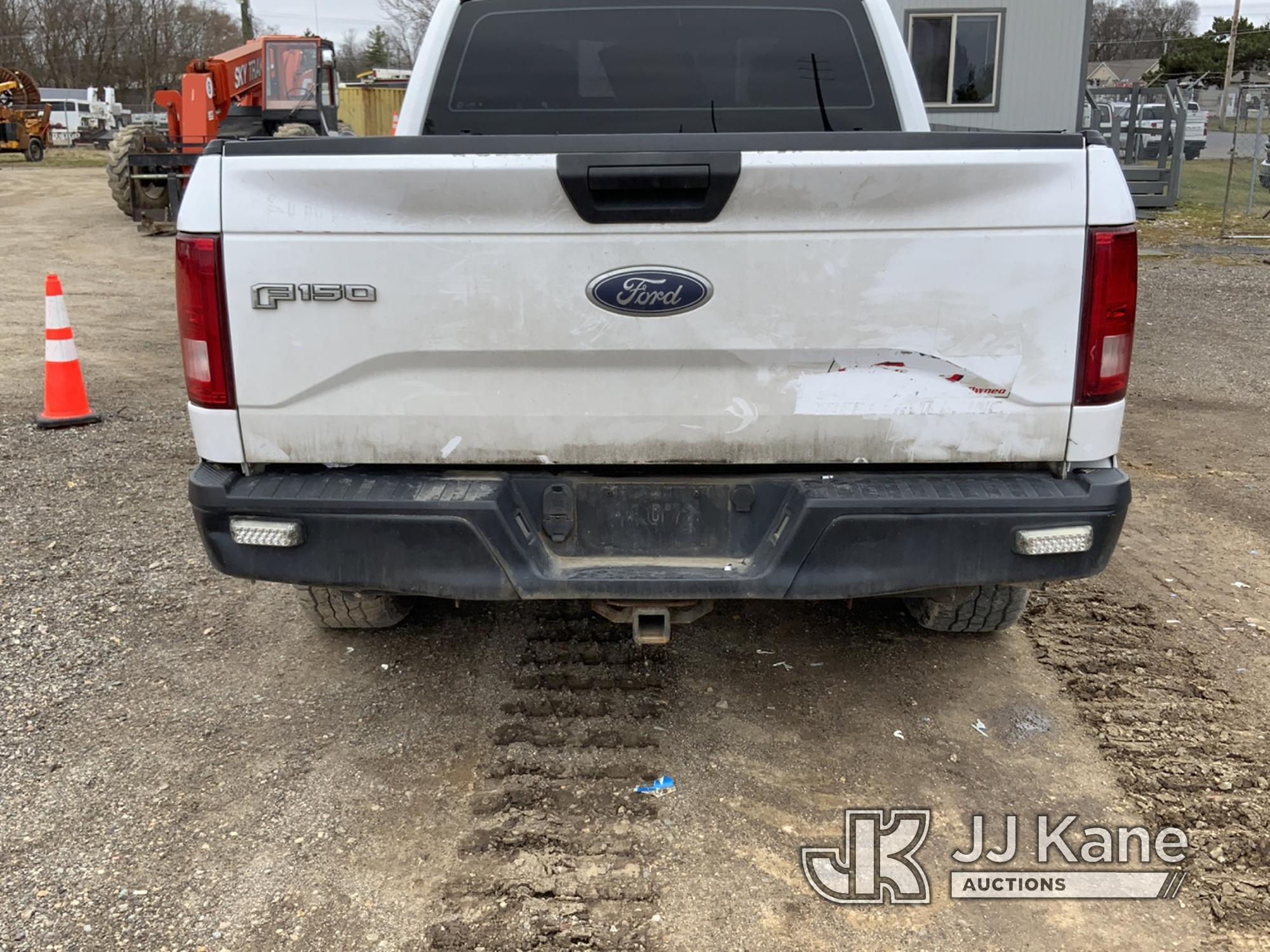 (Charlotte, MI) 2016 Ford F150 4x4 Extended-Cab Pickup Truck Runs, Moves, Jump To Start, Engine Ligh