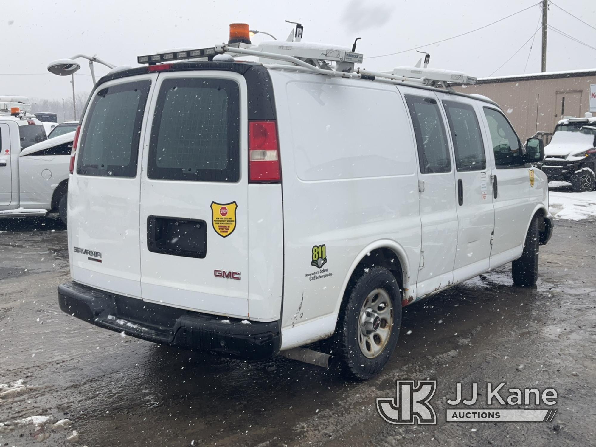 (Rome, NY) 2013 GMC Savana G1500 AWD Cargo Van Runs & Moves, Body & Rust Damage, Side Cargo Doors Do