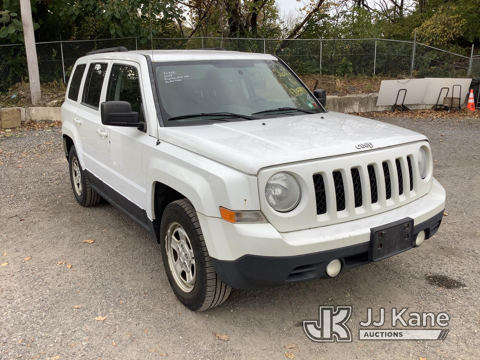 (Plymouth Meeting, PA) 2014 Jeep Patriot 4-Door Sport Utility Vehicle Runs & Moves, Body & Rust Dama