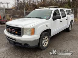 (Plymouth Meeting, PA) 2009 GMC Sierra 1500 4x4 Crew-Cab Pickup Truck Runs & Moves, Body & Rust Dama