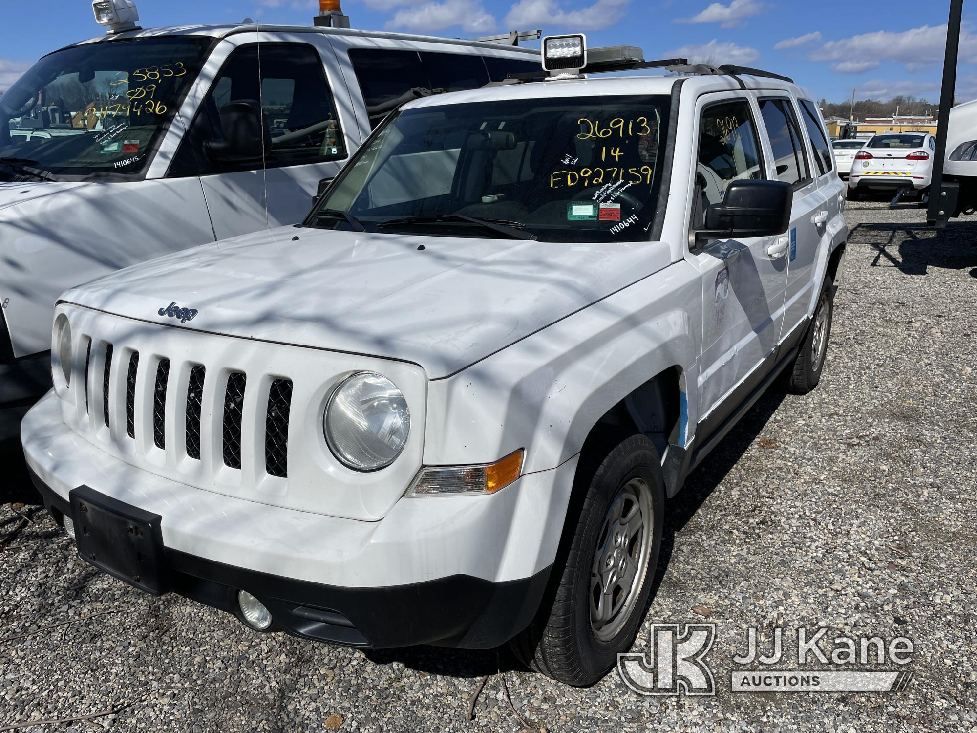 (Plymouth Meeting, PA) 2014 Jeep Patriot 4x4 4-Door Sport Utility Vehicle Not Running, Condition Unk