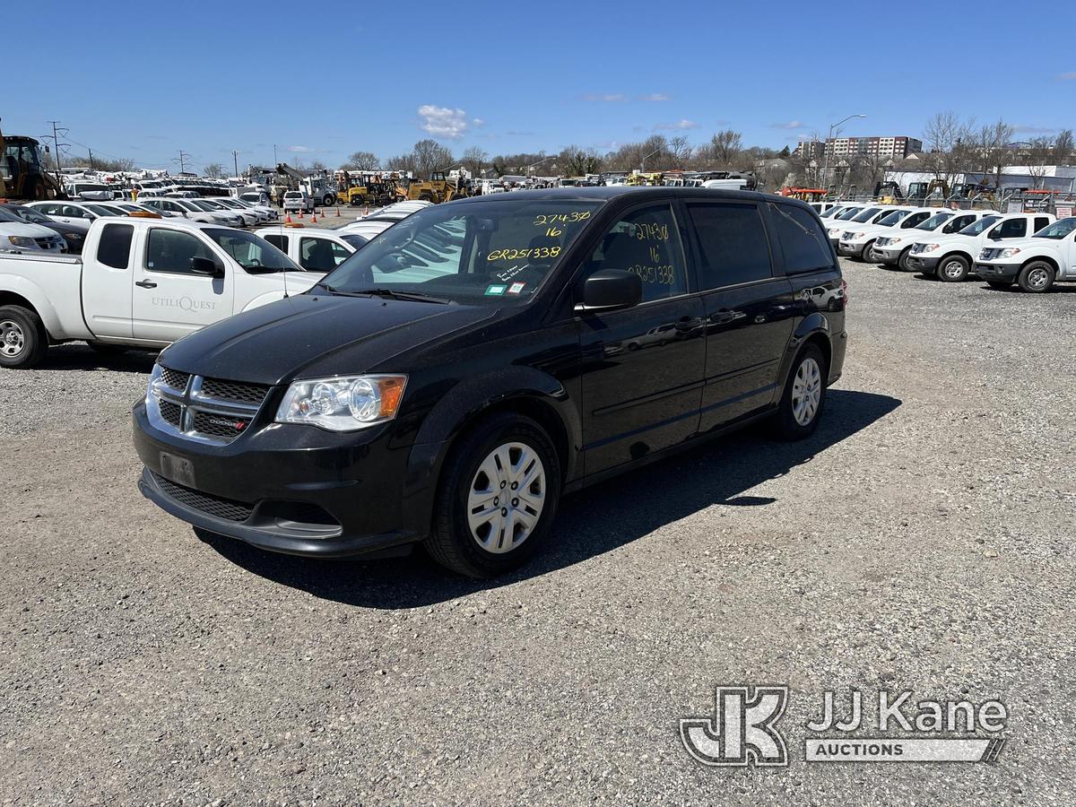 (Plymouth Meeting, PA) 2016 Dodge Grand Caravan Mini Passenger Van Runs & Moves, Body & Rust Damage