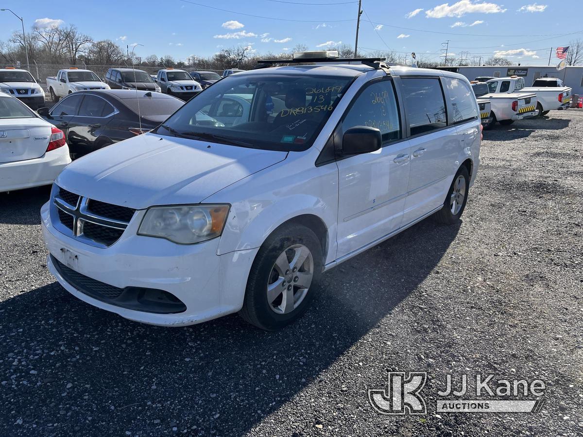 (Plymouth Meeting, PA) 2013 Dodge Grand Caravan Mini Passenger Van Runs & Moves, Body & Rust Damage,