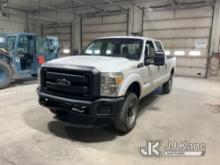 2014 Ford F250 4x4 Crew-Cab Pickup Truck Runs & Moves) (Engine Noise, Body Damage, Hood Will Not Ope