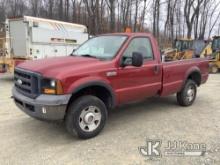 2006 Ford F250 4x4 Pickup Truck Runs & Moves) (Major Rust Damage, Inoperable Fuel Gauge