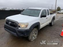 2013 Toyota Tacoma 4x4 Extended-Cab Pickup Truck Runs, Moves, Flat Tire, Engine Light on, Body Damag