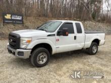 2012 Ford F250 4x4 Extended-Cab Pickup Truck Runs Rough & Moves) (Check Engine Light On, Body & Rust