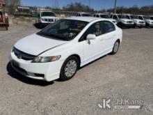 2010 Honda Civic 4-Door Sedan CNG Only) (Runs & Moves, Wrench Light On, Tpms Light On, Body & Rust D