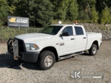 2016 RAM 2500 4x4 Crew-Cab Pickup Truck Runs & Moves) (Cracked Windshield, Rear View Mirror Damaged,