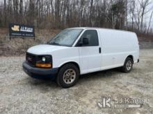 2011 GMC Savana G1500 AWD Cargo Van Runs & Moves) (Bad Brakes, Seized/Frozen Alternator, Missing Ser