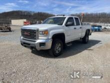 2016 GMC Sierra 2500HD 4x4 Extended-Cab Pickup Truck Runs & Moves, Rust Damage