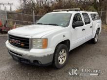 2009 GMC Sierra 1500 4x4 Crew-Cab Pickup Truck Runs & Moves, Body & Rust Damage, Missing Rear Seatin