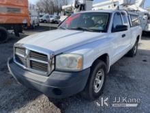 2007 Dodge Dakota Extended-Cab Pickup Truck Runs & Moves, No Brakes, Abs Light On, Body & Rust Damag