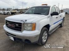 2009 GMC Sierra Hybrid 4x4 Crew-Cab Pickup Truck Runs & Moves, Body & Rust Damage