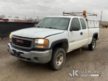 2005 GMC Sierra 2500 Extended-Cab Pickup Truck Runs, Moves, Jump To Start, Rust, Body Damage, Servic