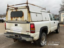 (Charlotte, MI) 2005 GMC Sierra 2500 Extended-Cab Pickup Truck Runs, Moves, Jump To Start, Rust, Bod