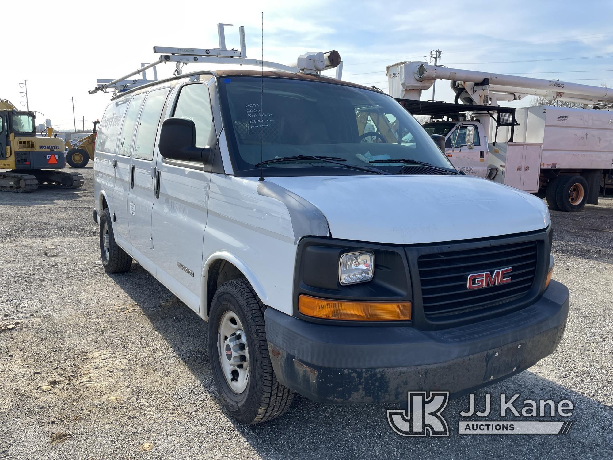 (Plymouth Meeting, PA) 2006 GMC Savana G2500 Cargo Van Runs & Moves, Stalls Out, Must Tow, Body & Ru