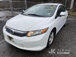 (Plymouth Meeting, PA) 2012 Honda Civic 4-Door Sedan CNG Only) (Runs & Moves, ABS Light ON, Traction